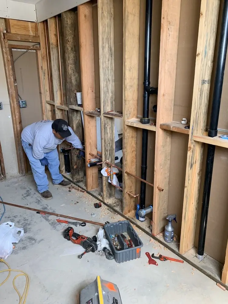 Commercial rough-in plumbing for Water Heater Replacement in Bridgestone Ranch